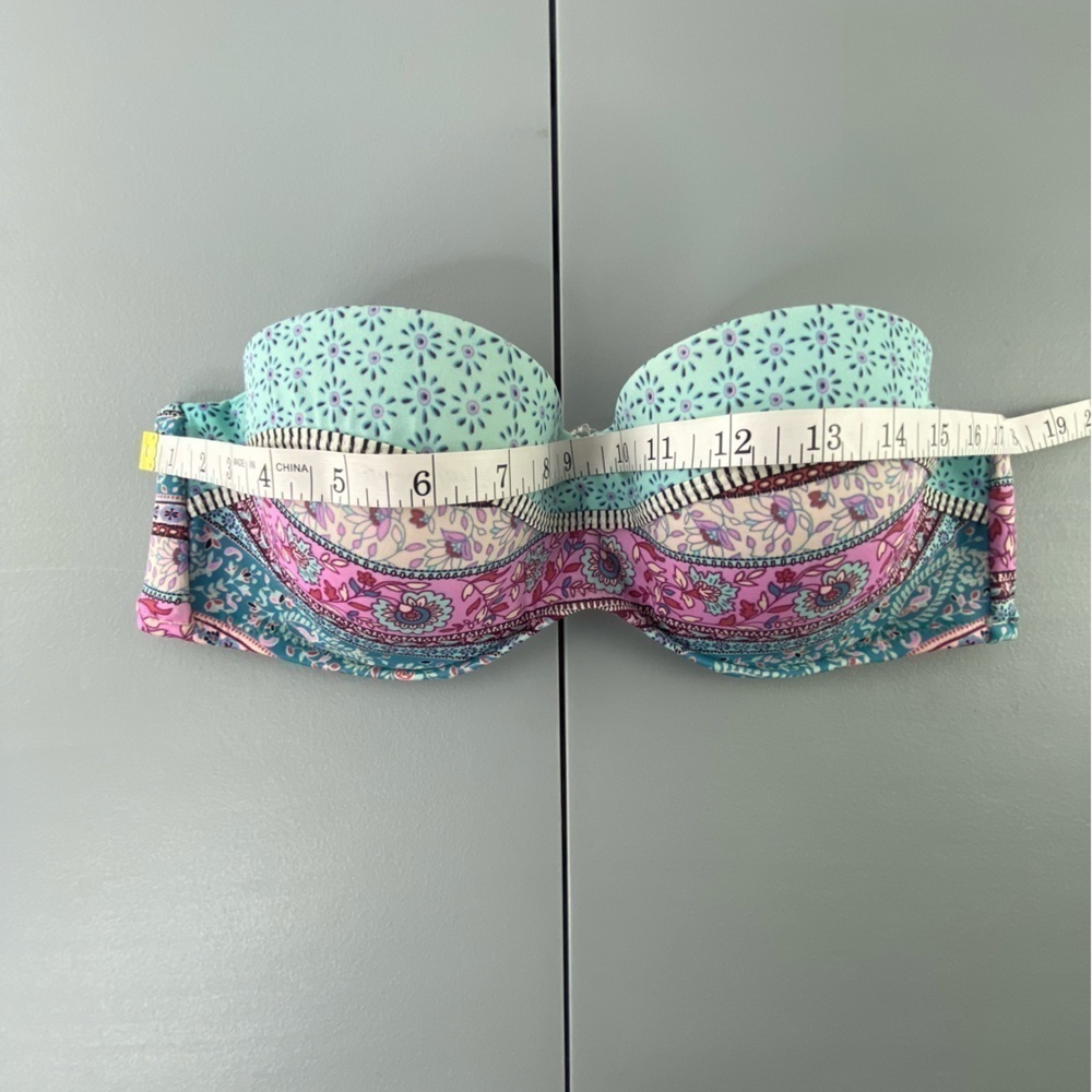 Shade Shore boho bandeau bikini top 36B - Picture 9 of 10